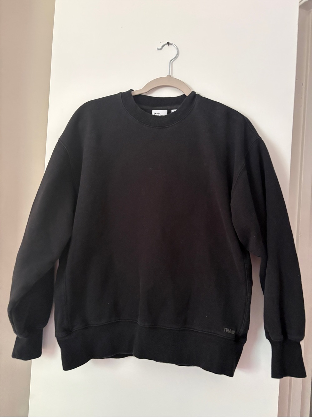 TNA Women's Black Crewneck Sweatshirt